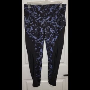 LIVI active leggings Lane Bryant 14 16 14/16 black blue purple